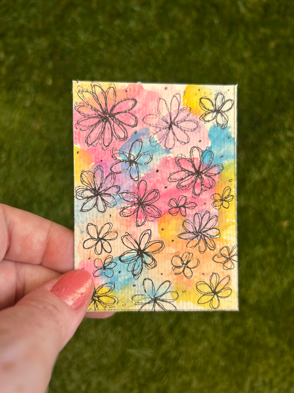 Bloom and Wander aceo art card