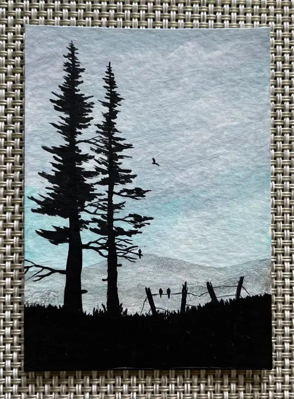 "An Early Spring Day" aceo art card