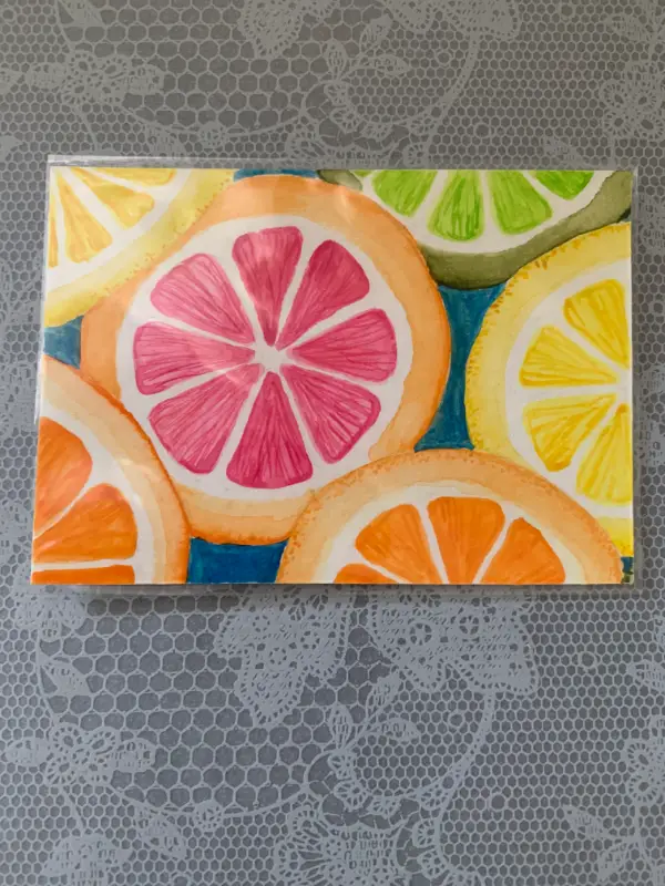 Citrus Dream 2 of 2 aceo art card