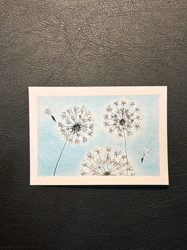 Wishes aceo art card