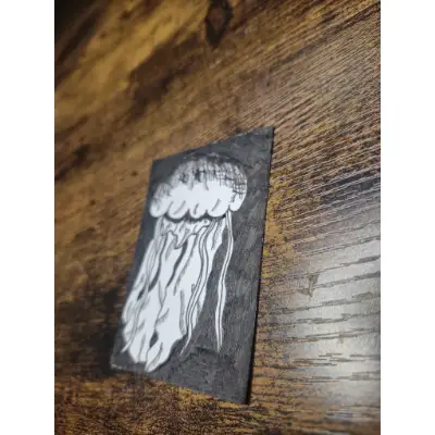 Jellyfish Ink aceo art card thumbnail 3