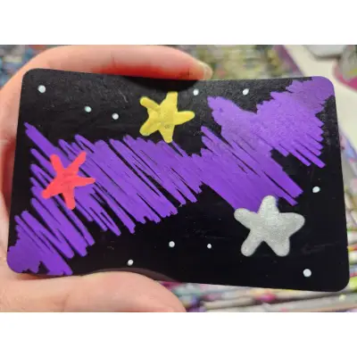 My 3 Stars aceo art card thumbnail 1