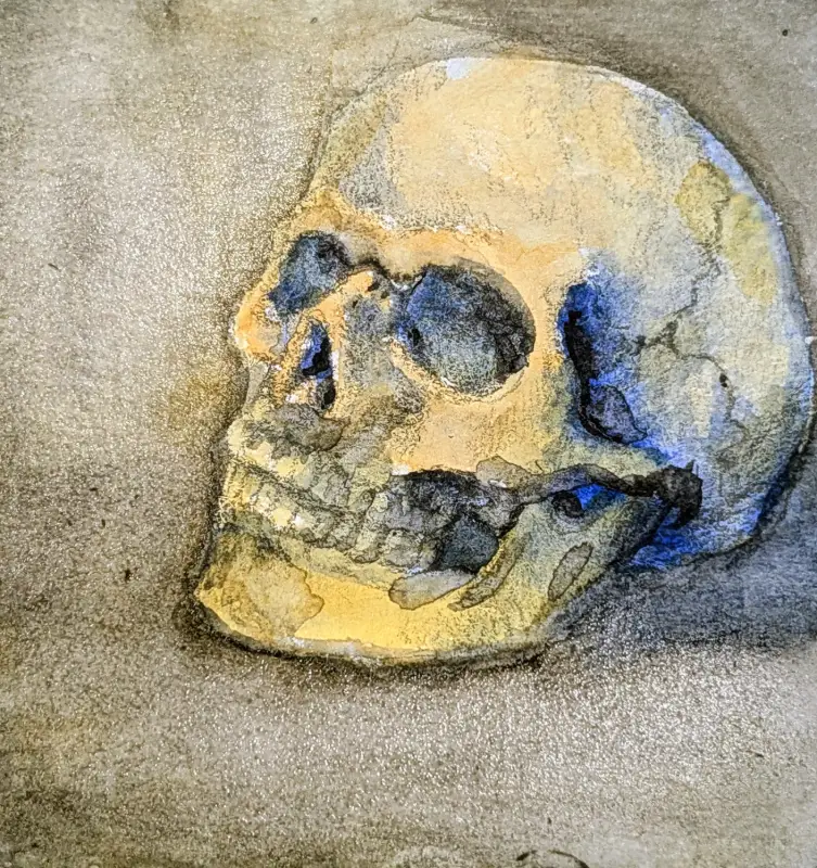 Skullduggery aceo art card