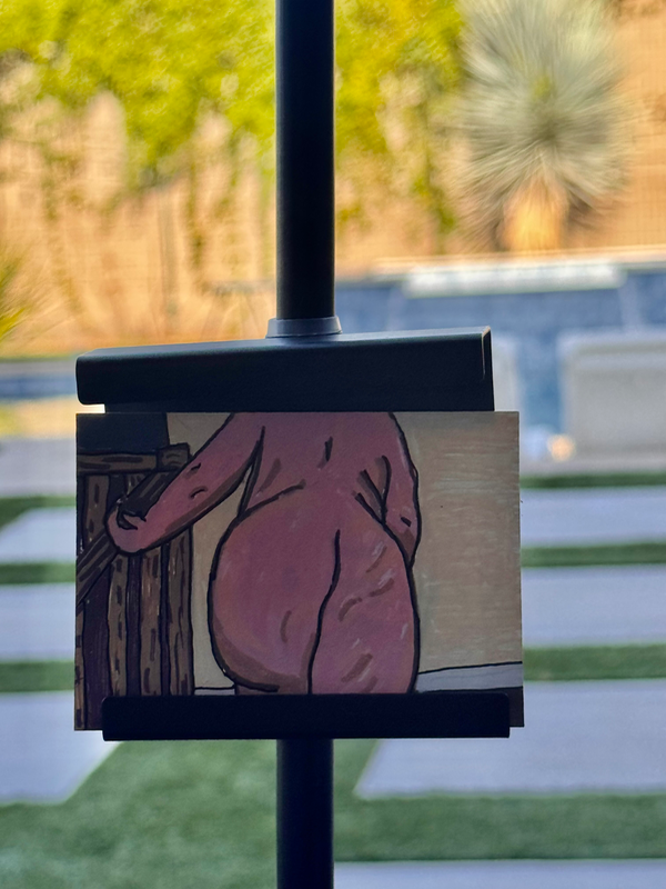 OOAK ACEO Acrylic and Watercolor “Beautiful” aceo art card