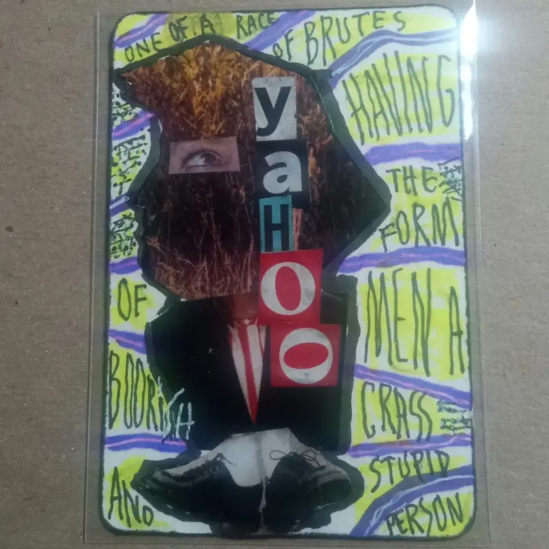 DADA collage aceo art card