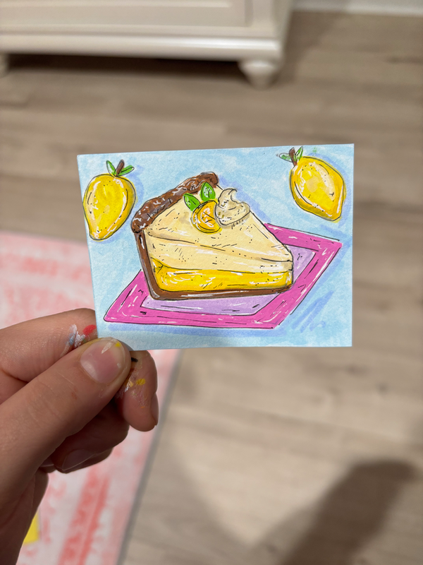 Lemon Meringue aceo art card