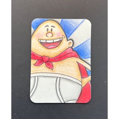 Captain underpants aceo art card thumbnail 2