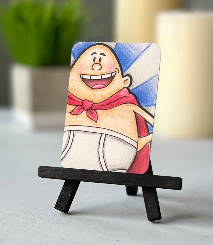 Captain underpants aceo art card