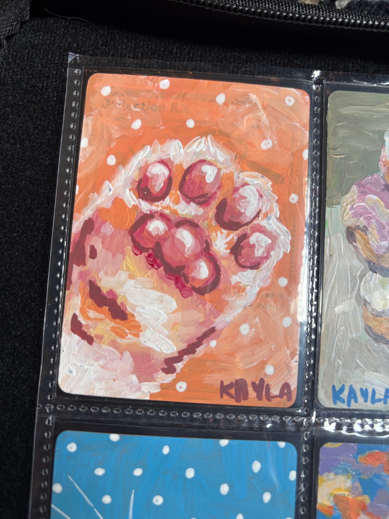 Cat Paw aceo art card