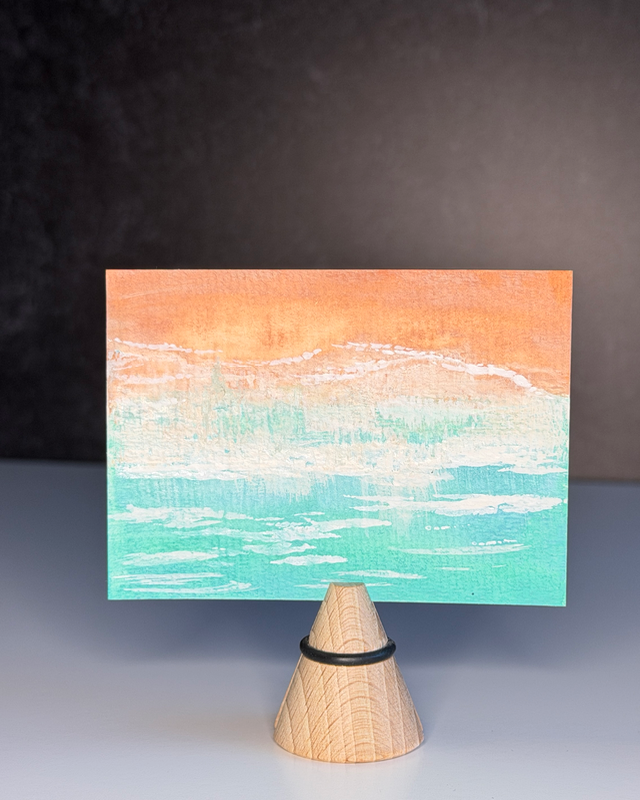 Beach aceo art card