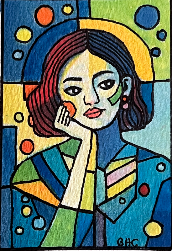 Cosmos 3 aceo art card