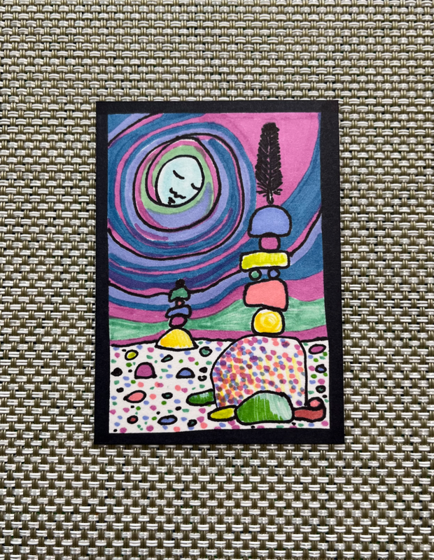 “Stillness” aceo art card