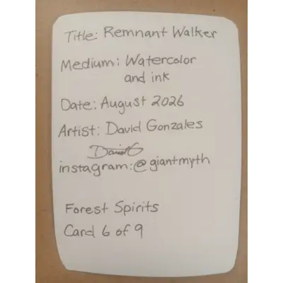 Remnant Walker forest sprite card 6 of 9 aceo art card thumbnail 2