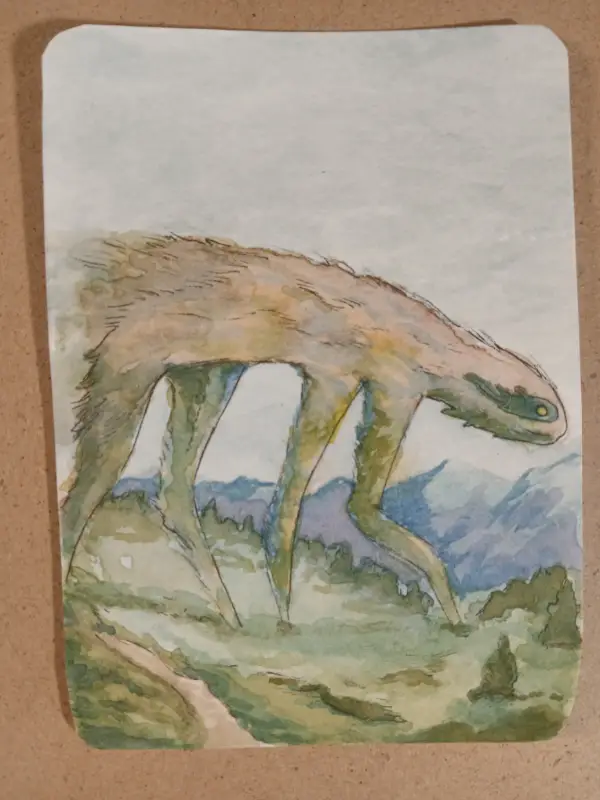 Remnant Walker forest sprite card 6 of 9 aceo art card