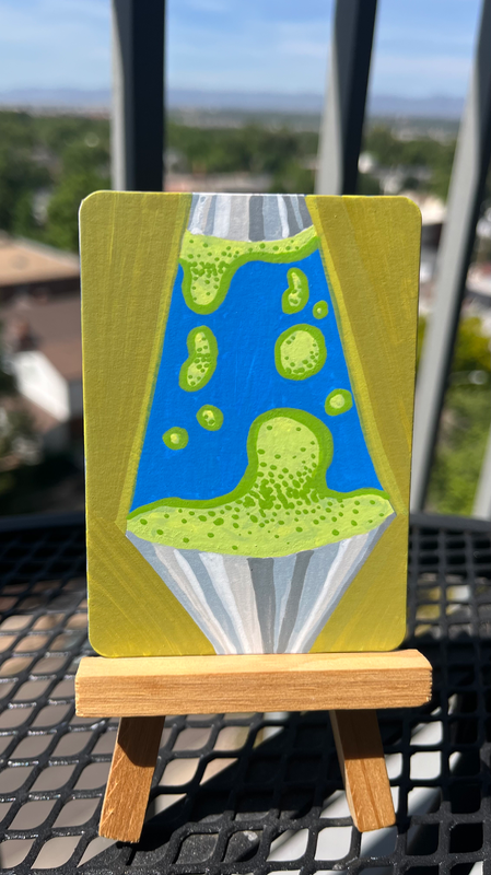 Stipple Lava Lamp aceo art card