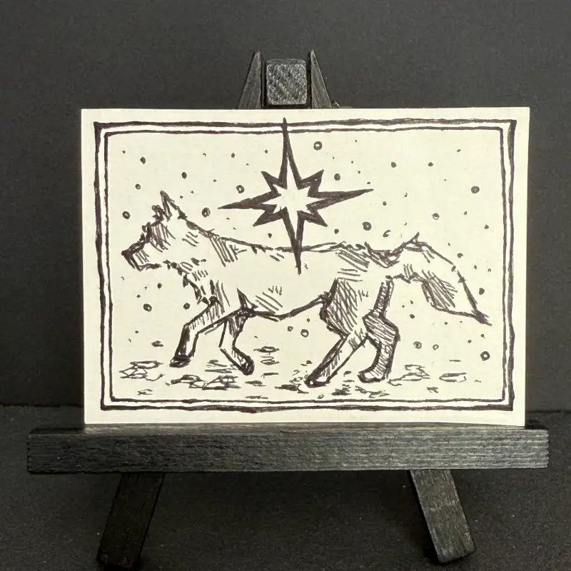 star wolf aceo art card