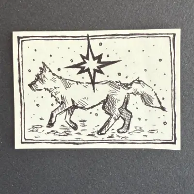 star wolf aceo art card thumbnail 2