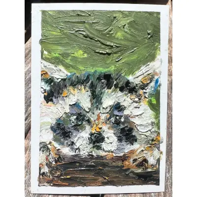 Woodland Racoon - #2 in woodland series aceo art card thumbnail 1