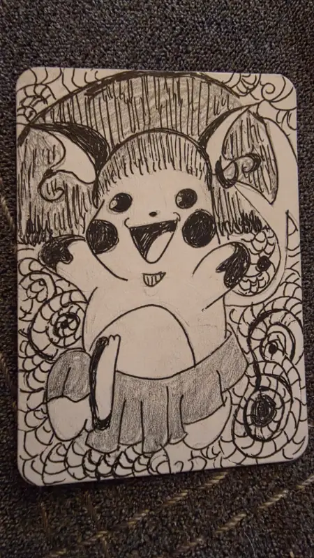 Fan Art Raichu as Hermoine aceo art card