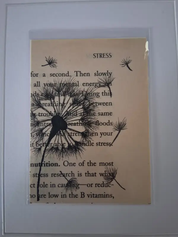 Dandelion Breeze aceo art card