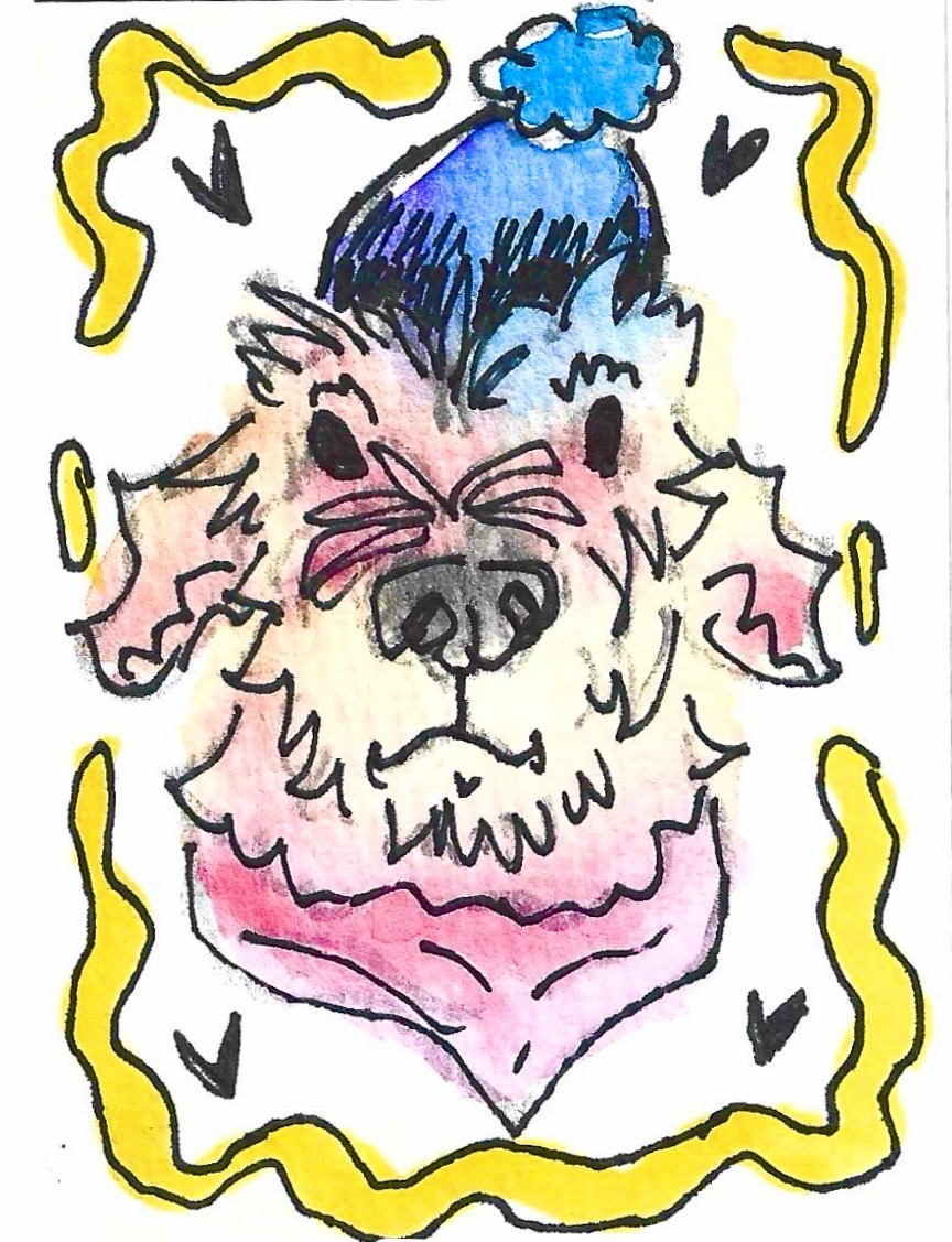 it's my birthday aceo art card