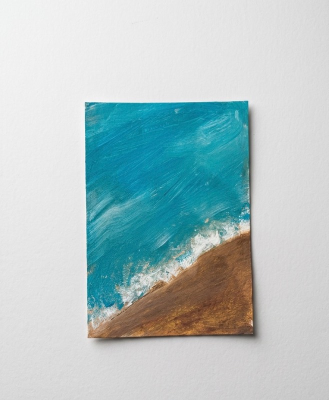 Costal dreams aceo art card