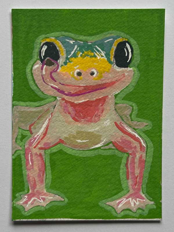 Little Lizard aceo art card
