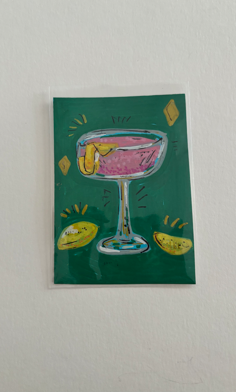 Cosmopolitan Cocktail aceo art card
