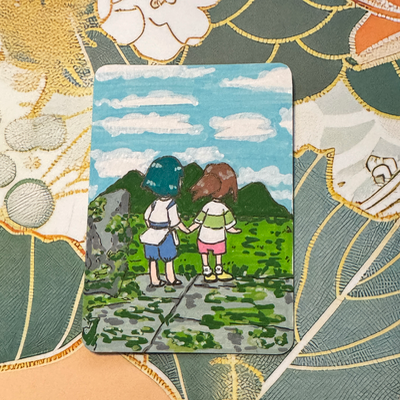 Don’t look Back aceo art card thumbnail 1