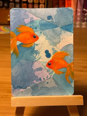 Steve and Stephen aceo art card thumbnail 2
