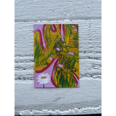 Where Daisies Wander || No. 7 aceo art card thumbnail 2