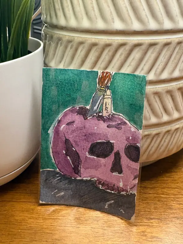 Art on the Brain aceo art card