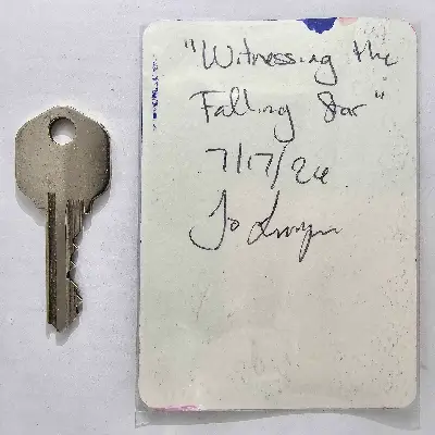 Witnessing the Falling Star aceo art card thumbnail 3