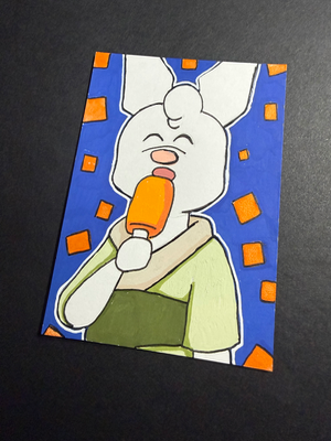 Summer Festival 2025 Ice Cream Misou aceo art card thumbnail 2