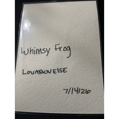 Whimsy Frog aceo art card thumbnail 2