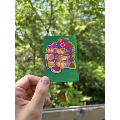 Strawberry French Toast aceo art card thumbnail 2