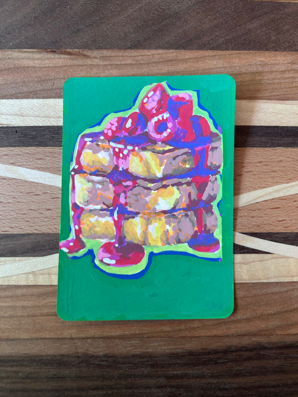 Strawberry French Toast aceo art card