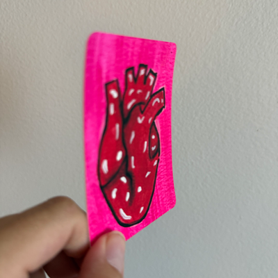 Original Anatomical Heart ACEO | Heartstrings #7/9 aceo art card thumbnail 2