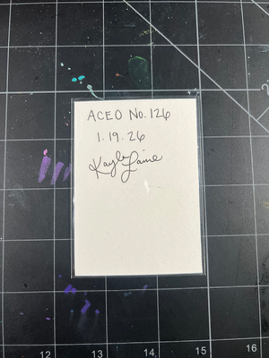 Gold Hard Candy aceo art card thumbnail 2