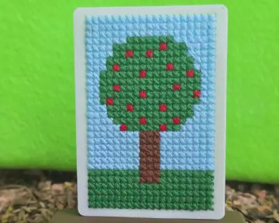 Apple Tree AF1, Hand-Stitched (1/1) aceo art card thumbnail 2
