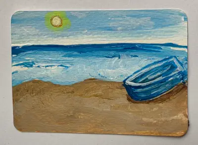 Calm Afternoon aceo art card thumbnail 1