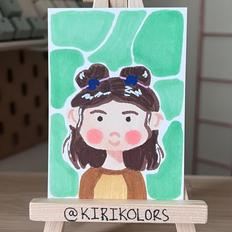 Raccoon Shop Owner aceo art card