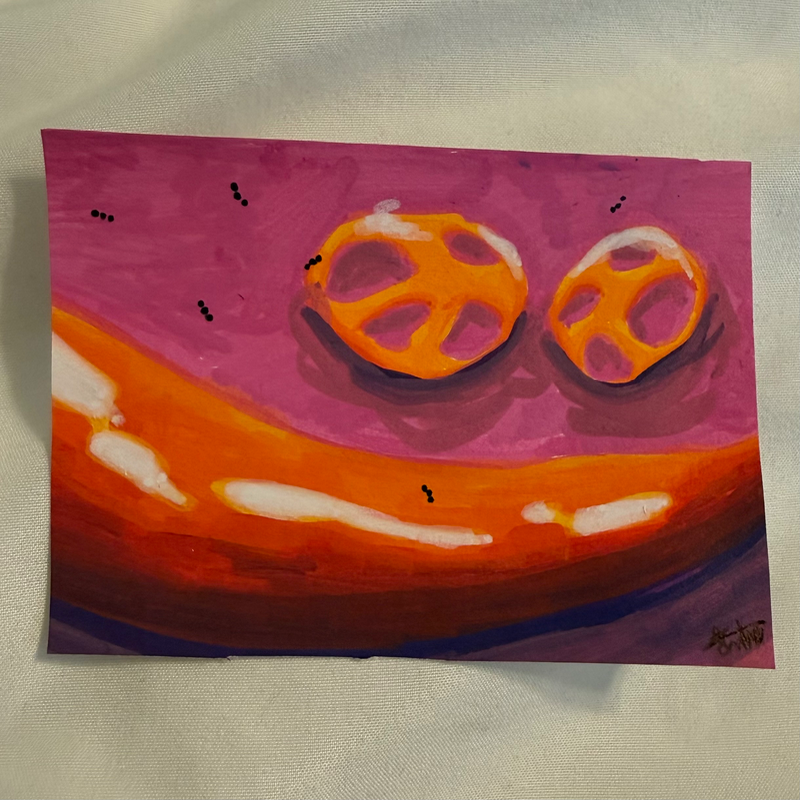 Vegetable Sunset 1/5 aceo art card