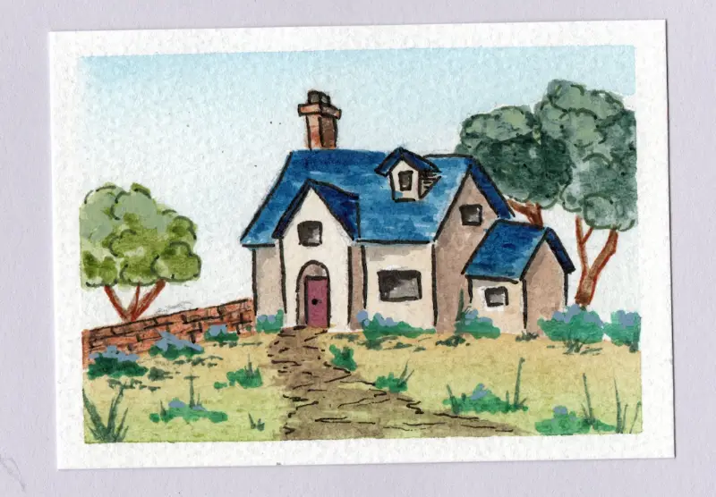 A Cozy Home aceo art card