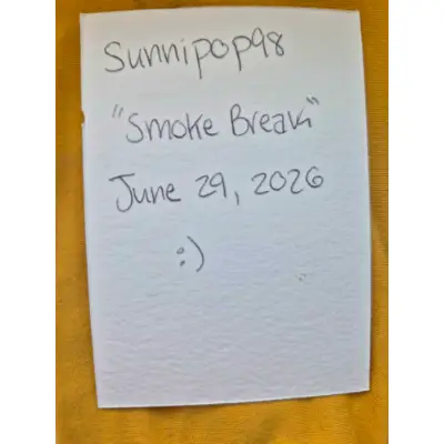 Smoke Break aceo art card thumbnail 2