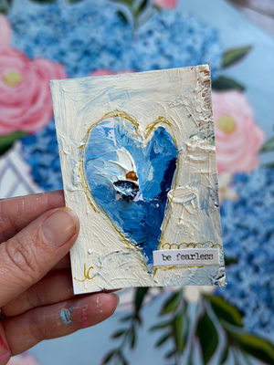 Be Fearless aceo art card thumbnail 2