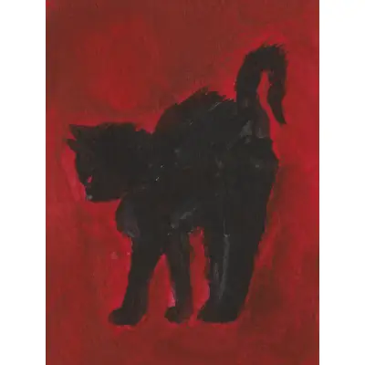 Curious Cat (1/3) aceo art card thumbnail 1