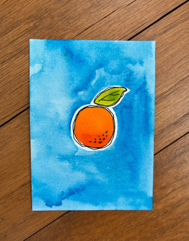 The Orange aceo art card
