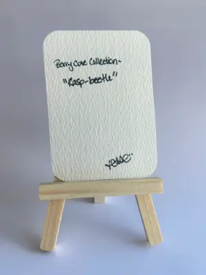 Rasp-Beetle – ACEO Original (Berry Cute Collection 7/8) aceo art card thumbnail 2