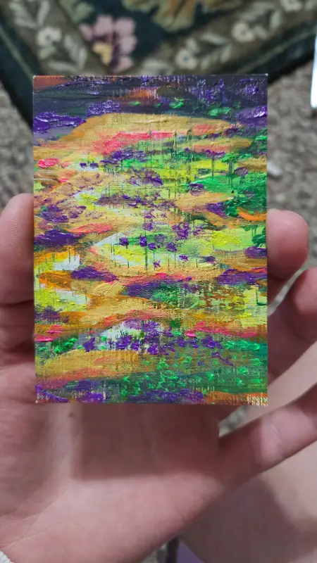 Cheetos on the Lake (Flamin Hots) aceo art card